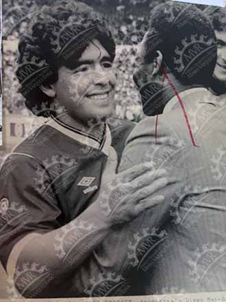México, 17 de septiembre de 1987 - Maradona y Pele en México